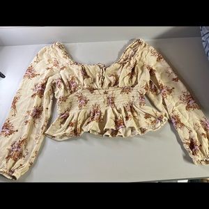 Cottagecore Off-Shoulder Blouse